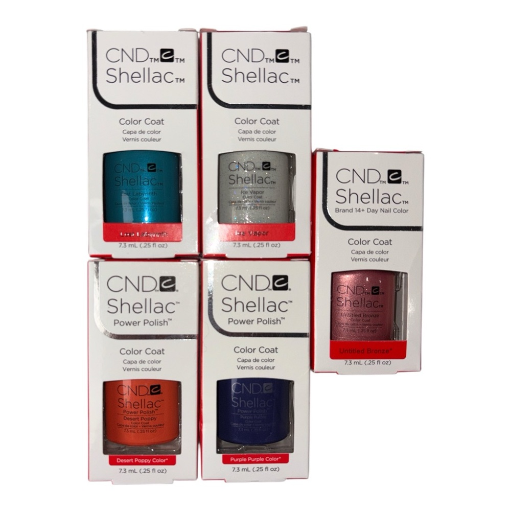 Lot of 12 CND Shellac Power Polish Color Coat Durable 14 days Wear 0.25oz 7.3ml - Picture 3 of 5